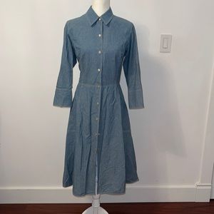 Anne klein 1980 Denim long shirt dress size 10